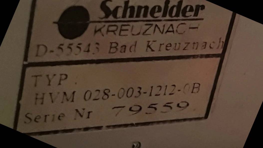 سرووالو **Schneider Typ HVM 028-003-1212-0B**