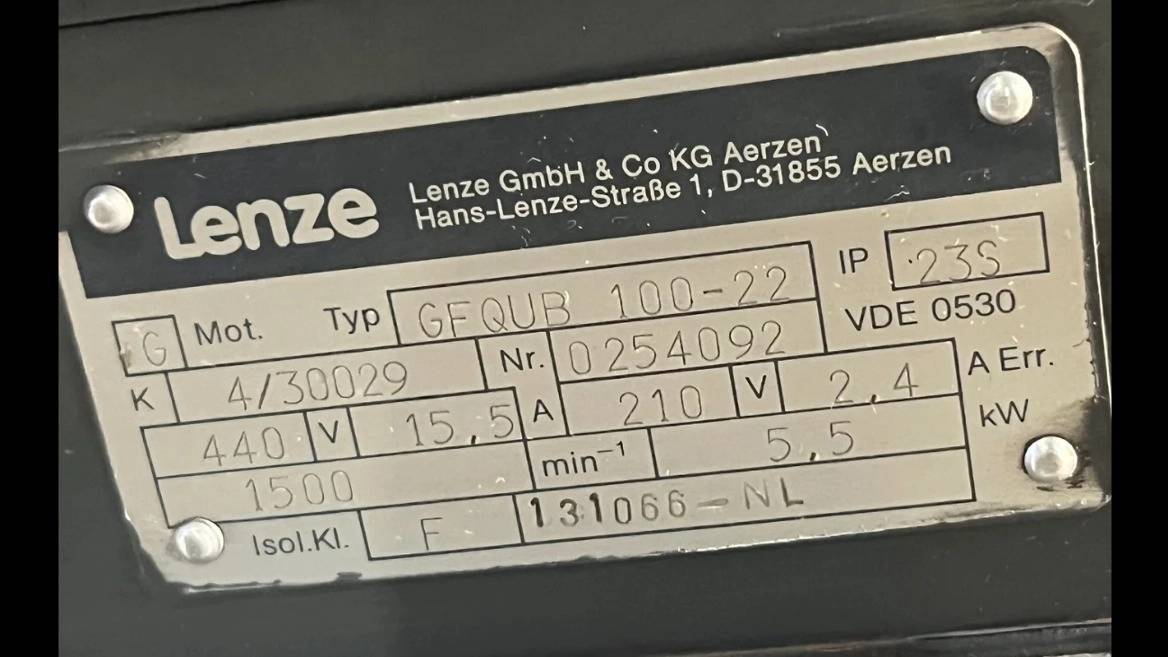 الکتروموتور DC مارک لنز المان 5.5 کیلووات 1500 دور